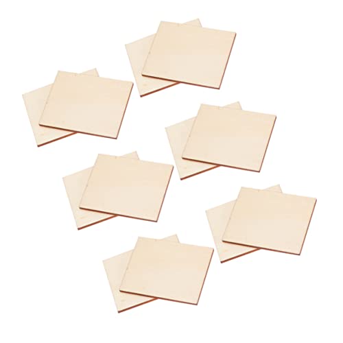 UTHCLO 120Stücke Rechteckige Holzscheiben Umweltfreundlichem Holz für DIY Bastelprojekte Perfektes Bastelzubehör für Ideen und Dekorationen von UTHCLO
