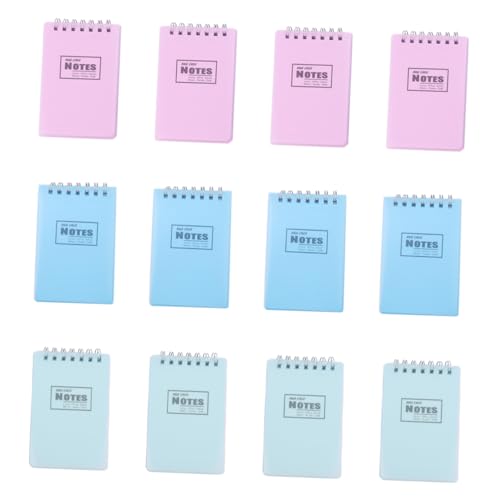 UTHCLO 12Stücke Spiral Notizblöcke Kreative Memo Pads für Zuhause und Reisen Einfache Scratchpads Zufälligen für Schule und Büro von UTHCLO