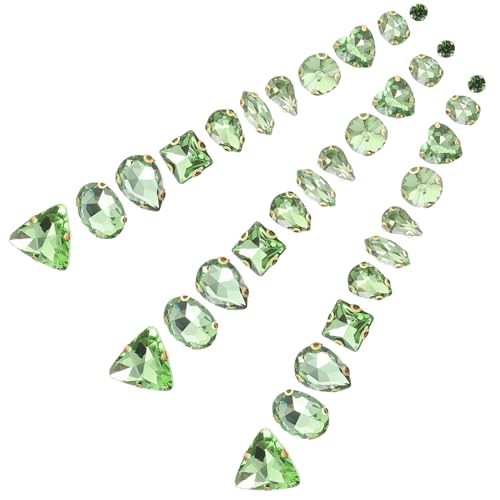 UTHCLO 130 Stück dekorative kleidung strass hochzeitslaken hochzeitsdirndl dekoartikel craft jewelry Perlen Edelsteine zum Basteln Klauen-Strass-Dekore Strasssteine basteln Glas Green UTHCLO 130 Stück dekorative kleidung strass hochzeitslaken hochzeitsdirndl dekoartikel craft jewelry Perlen Edelsteine zum Basteln Klauen-Strass-Dekore Strasssteine basteln Glas Green von UTHCLO