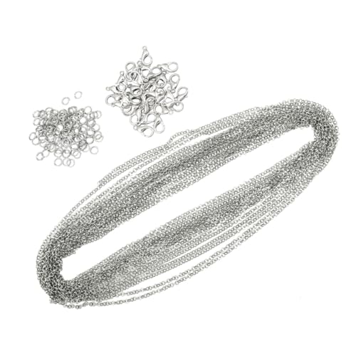 UTHCLO 131 STÜCKE Teiliges Schmuckset mit Goldfarbener Stahlkette Karabinerverschlüssen und Öffnungsringen Bleifrei Langlebig für DIY Schmuckherstellung und Bastelprojekte UTHCLO 131 STÜCKE Teiliges Schmuckset mit Goldfarbener Stahlkette Karabinerverschlüssen und Öffnungsringen Bleifrei Langlebig für DIY Schmuckherstellung und Bastelprojekte von UTHCLO