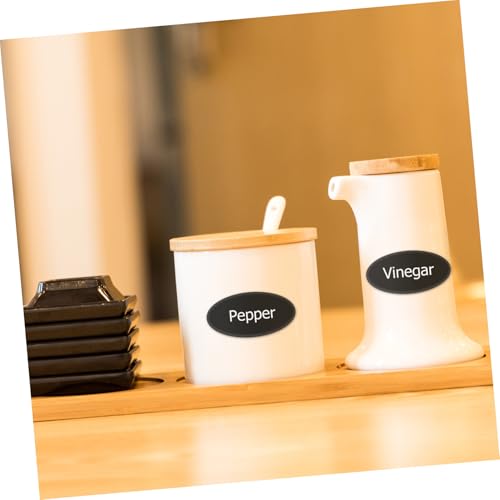 UTHCLO 148 Selbstklebende Abnehmbare Gewürzetiketten Ovale Schwarze Aufkleber für Vorratsgläser Dekorative Markierungsetiketten zur Einfachen Beschriftung und Organisation Küche UTHCLO 148 Selbstklebende Abnehmbare Gewürzetiketten Ovale Schwarze Aufkleber für Vorratsgläser Dekorative Markierungsetiketten zur Einfachen Beschriftung und Organisation Küche von UTHCLO