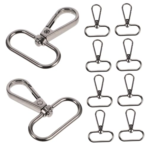 UTHCLO 15 Stück Teiliges Drehbarer Karabinerhaken aus Zinklegierung Robuste Schlüsselanhänger Verschlüsse Vielseitige DIY Schmuck und Taschenbeschläge Korrosionsbeständig Einfach zu von UTHCLO