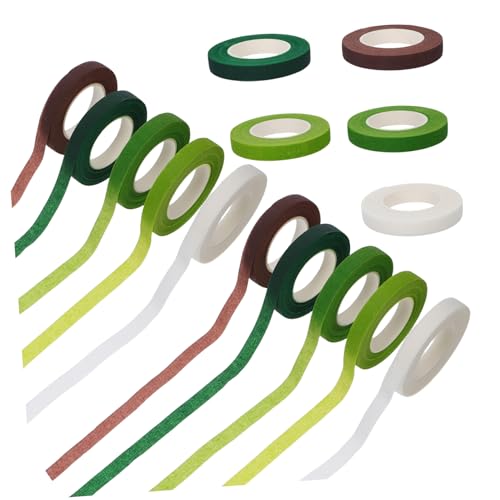 UTHCLO 15 Stück Teiliges Floristenband Flexibles Selbstklebendes Blumenwickelband mit Haftung Vielseitig für Frische Getrocknete und Künstliche Blumen für DIY Blumenarrangements und UTHCLO 15 Stück Teiliges Floristenband Flexibles Selbstklebendes Blumenwickelband mit Haftung Vielseitig für Frische Getrocknete und Künstliche Blumen für DIY Blumenarrangements und von UTHCLO