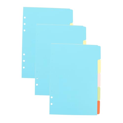 UTHCLO 15 Stück Teiliges Index register aus Premium papier Wiederverwendbare Trennblätter für Ringbücher Bunte Ordner Notizbuch register Klare Dokumententrennung für Büro und Schule von UTHCLO