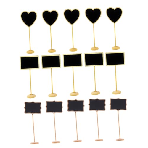 UTHCLO 15 Stück Teiliges Mini holz kreidetafel Herz Rechteckformen Abnehmbare Ständer Vielseitig als Message board Zeichenbrett Preisschild für Restaurant Party Hochzeit UTHCLO 15 Stück Teiliges Mini holz kreidetafel Herz Rechteckformen Abnehmbare Ständer Vielseitig als Message board Zeichenbrett Preisschild für Restaurant Party Hochzeit von UTHCLO
