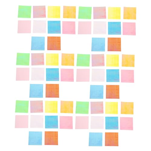 UTHCLO 150 Stück Farben Glänzendes Iridescentes Quadratisches Faltpapier für Diy Dekoration Scrapbooking und Kunstprojekte von UTHCLO