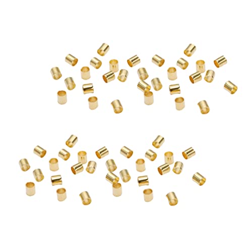 UTHCLO 1500 Stück Goldene Quetschperlen für Schmuckherstellung DIY Bastelperlen Kupfer für Armbänder und Bastelzubehör für Kreative Projekte UTHCLO 1500 Stück Goldene Quetschperlen für Schmuckherstellung DIY Bastelperlen Kupfer für Armbänder und Bastelzubehör für Kreative Projekte von UTHCLO
