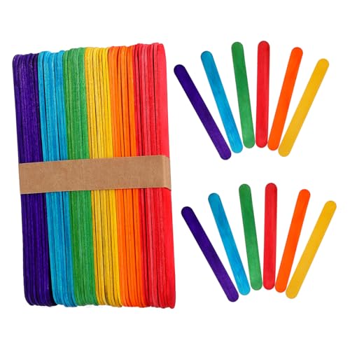 UTHCLO 150Stücke Farbige Holzstäbchen für DIY Handwerk Jumbo Holzhandwerksstäbe Bunten Farben für Schulprojekte Bastelpartys und Aktivitäten UTHCLO 150Stücke Farbige Holzstäbchen für DIY Handwerk Jumbo Holzhandwerksstäbe Bunten Farben für Schulprojekte Bastelpartys und Aktivitäten von UTHCLO