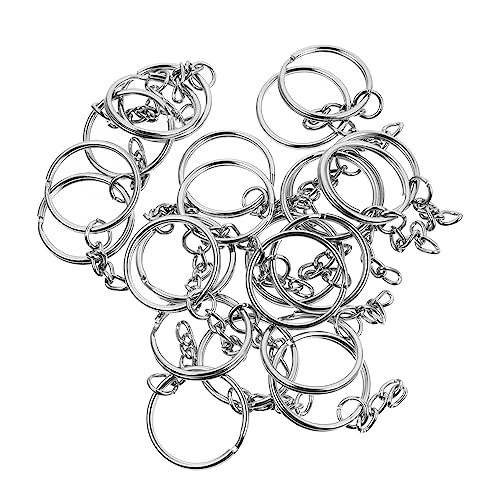 UTHCLO 150Stücke Schlüsselanhänger Kit Robuste Schlüsselringe mit Kette für DIY Schmuck und Schlüsselbundgestaltung für Bastelprojekte und Kreative Anwendungen von UTHCLO