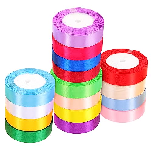 UTHCLO 16 Rollen Bunte DIY Bänder Schillernde Geschenkverpackungsbänder für Handarbeiten Dekoration Bastelprojekte und Anlässe UTHCLO 16 Rollen Bunte DIY Bänder Schillernde Geschenkverpackungsbänder für Handarbeiten Dekoration Bastelprojekte und Anlässe von UTHCLO
