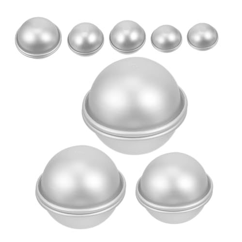 UTHCLO 16 Stück Teiliges Badekugelformen aus Langlebiger Aluminiumlegierung Praktische Badebombenform für DIY Seifen und Einfach zu Verwenden und Leicht zu Entformen für Basteln zu Hause von UTHCLO