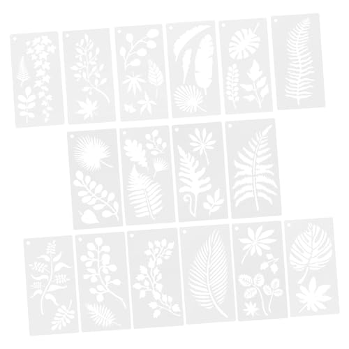UTHCLO 16 Stück Teiliges DIY Schablonen Tropische Wiederverwendbar für Wandmalerei Acrylmalerei Bastelvorlage Kreative Malvorlagen für Handwerk und Zeichnen UTHCLO 16 Stück Teiliges DIY Schablonen Tropische Wiederverwendbar für Wandmalerei Acrylmalerei Bastelvorlage Kreative Malvorlagen für Handwerk und Zeichnen von UTHCLO