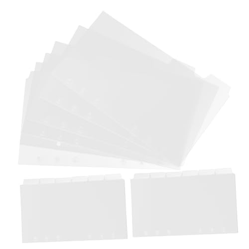 UTHCLO 18 Blatt Teiliges PVC Notizbuch Trennblätter Transparente Beschreibbare Registerkarten Vielseitige Trennblätter für Ringordner Schul und Büroorganisation UTHCLO 18 Blatt Teiliges PVC Notizbuch Trennblätter Transparente Beschreibbare Registerkarten Vielseitige Trennblätter für Ringordner Schul und Büroorganisation von UTHCLO