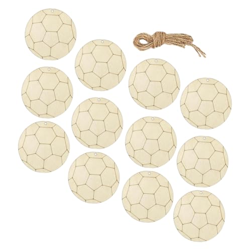 UTHCLO 1Satz Holzscheiben Unvollendete Holzausschnitte für Fußball DIY zum Basteln von Fußball Geschenkanhänger Dekorationen für Sportpartys und Projekte UTHCLO 1Satz Holzscheiben Unvollendete Holzausschnitte für Fußball DIY zum Basteln von Fußball Geschenkanhänger Dekorationen für Sportpartys und Projekte von UTHCLO