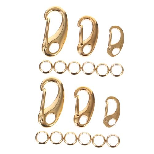 UTHCLO 1Satz Karabinerverschlüsse Teiliges für Schmuck und DIY Projekte Langlebige Lobster Schnallen mit Schlüsselringen für Halsketten Armbänder und Schlüsselanhänger von UTHCLO