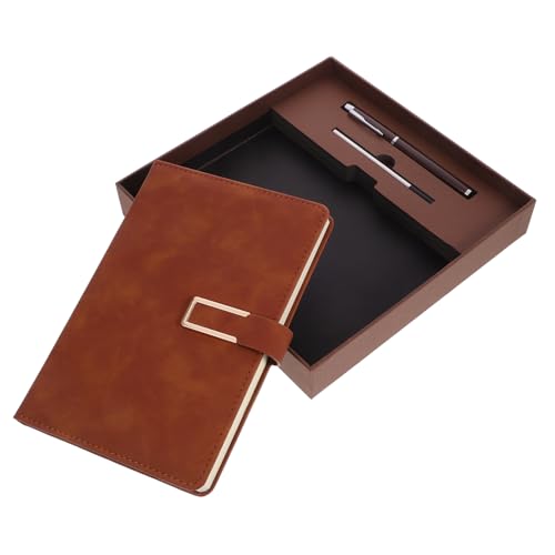 UTHCLO 1Satz Vintage Notizbuch und Stiftset Retro Schreibblock für Büro und Business Langlebig und Sicher für Familie und Freunde Notieren von UTHCLO