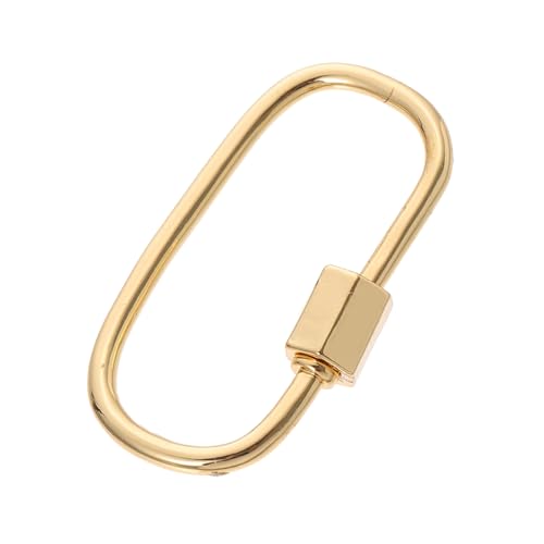UTHCLO 1Stück Ovaler Schraubkarabiner Anhänger Schmuckverbindungsstecker Langlebigem für DIY Halsketten und Armbänder Einfach zu Installieren von UTHCLO