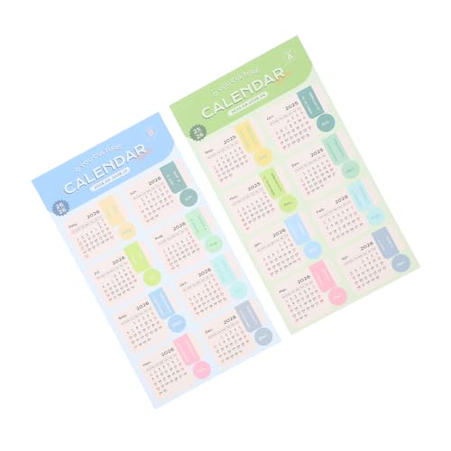 UTHCLO 2 Blatt Kalender-aufkleber Selbstklebende Monats-register-tabs in Candy-farben Leicht Lesbare Planer-etiketten für Notizbücher und Journale Praktische Terminübersicht und von UTHCLO