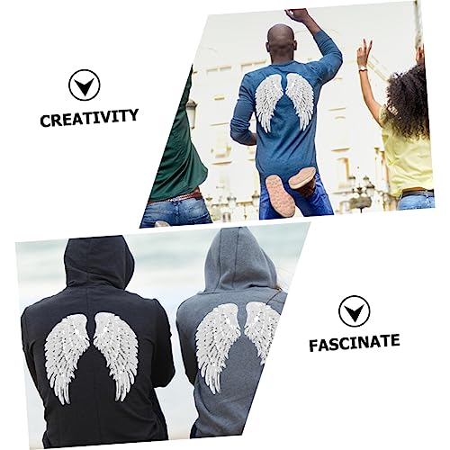 UTHCLO 2 Paare Pailletten Flügel Aufnäher Silber Bügelbild Applikation zum Aufbügeln DIY Kleidung Dekoration für Jacken Schuhe Handwerk Langlebig und Vielseitig Einsetzbar UTHCLO 2 Paare Pailletten Flügel Aufnäher Silber Bügelbild Applikation zum Aufbügeln DIY Kleidung Dekoration für Jacken Schuhe Handwerk Langlebig und Vielseitig Einsetzbar von UTHCLO