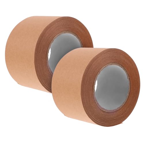 UTHCLO 2 Rollen Braunes Kraftpapier Klebeband Stark Haftendes Nassaktiviertes Verpackungs und Dichtungsband Reißfestes Packband für Kartons Vielseitig Einsetzbar für DIY und Versand UTHCLO 2 Rollen Braunes Kraftpapier Klebeband Stark Haftendes Nassaktiviertes Verpackungs und Dichtungsband Reißfestes Packband für Kartons Vielseitig Einsetzbar für DIY und Versand von UTHCLO