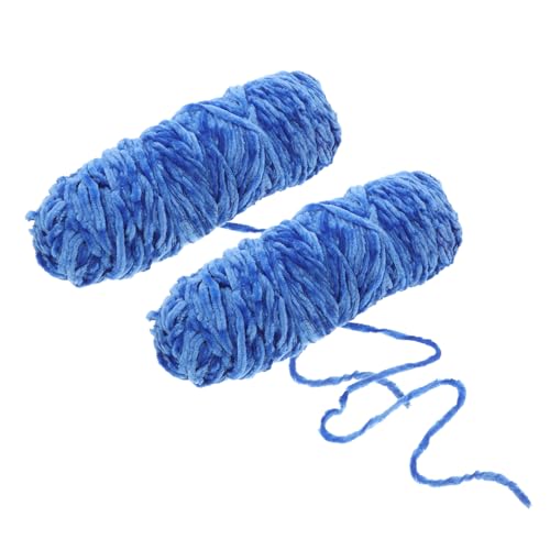 UTHCLO 2 Rollen Chenillegarn Garn Für Anfänger Flauschiges Garn Zum Häkeln Anfängergarn Professionelles Häkelgarn Strickzubehör Mehrzweckgarn Häkelgarn Für Den Haushalt Blau Polyester UTHCLO 2 Rollen Chenillegarn Garn Für Anfänger Flauschiges Garn Zum Häkeln Anfängergarn Professionelles Häkelgarn Strickzubehör Mehrzweckgarn Häkelgarn Für Den Haushalt Blau Polyester von UTHCLO