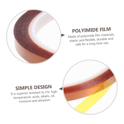UTHCLO 2 Rollen Hitzebeständiges Sublimation Klebeband Polyimid Film Wärmebeständiges Isolierband für Thermotransfer Elektronikschutz Löten und DIY Anwendungen UTHCLO 2 Rollen Hitzebeständiges Sublimation Klebeband Polyimid Film Wärmebeständiges Isolierband für Thermotransfer Elektronikschutz Löten und DIY Anwendungen von UTHCLO