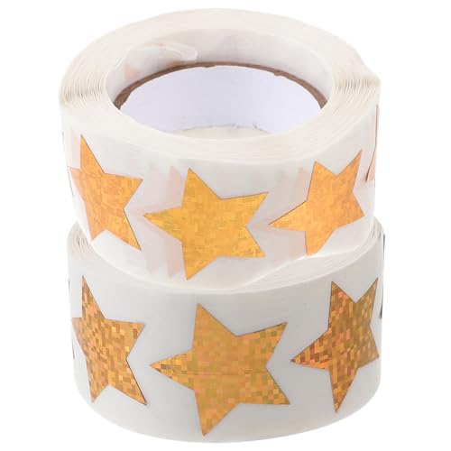 UTHCLO 2 Rollen Holografische Stern Aufkleber Glitzernde DIY Sticker für Tagebuch Scrapbook Dekoration Belohnung Goldfarben Langlebig UTHCLO 2 Rollen Holografische Stern Aufkleber Glitzernde DIY Sticker für Tagebuch Scrapbook Dekoration Belohnung Goldfarben Langlebig von UTHCLO
