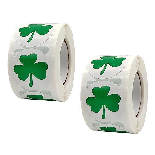 UTHCLO 2 Rollen Patrick's Day Klebeetiketten Sealing Stickers Irish Clover Dekorative Aufkleber für Geschenkverpackung Partydeko Vielseitig für Fenster Kleidung DIY Basteln UTHCLO 2 Rollen Patrick's Day Klebeetiketten Sealing Stickers Irish Clover Dekorative Aufkleber für Geschenkverpackung Partydeko Vielseitig für Fenster Kleidung DIY Basteln von UTHCLO