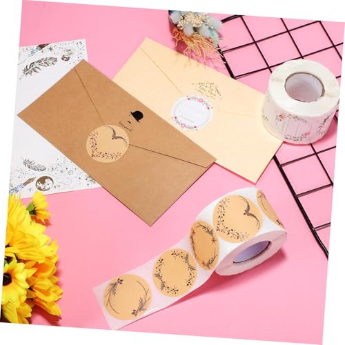UTHCLO 2 Rollen Selbstklebende Geschenkaufkleber mit Pflanzenkranz motiv Weiße Braune Etiketten Vielseitig Beschriftbar für Geschenktüten Karten Umschläge für Geburtstage Hochzeit UTHCLO 2 Rollen Selbstklebende Geschenkaufkleber mit Pflanzenkranz motiv Weiße Braune Etiketten Vielseitig Beschriftbar für Geschenktüten Karten Umschläge für Geburtstage Hochzeit von UTHCLO