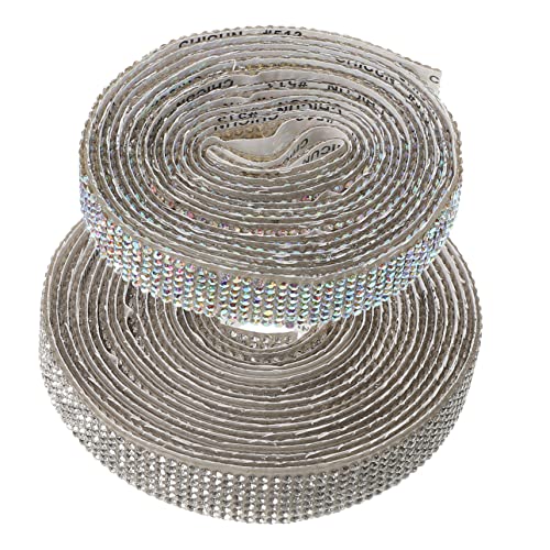 UTHCLO 2 Rollen Selbstklebendes Strassband Kristall Diamantbänder Glitzernde Dekorstreifen für DIY Schmuck Kleidung Handyhüllen Vielseitige Bastelsteine Weiß und Ab Farben UTHCLO 2 Rollen Selbstklebendes Strassband Kristall Diamantbänder Glitzernde Dekorstreifen für DIY Schmuck Kleidung Handyhüllen Vielseitige Bastelsteine Weiß und Ab Farben von UTHCLO