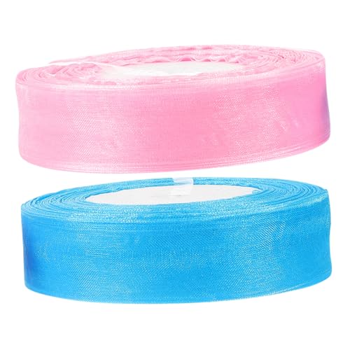UTHCLO 2 Rollen Transparente Organza Geschenkband zum Schneiden Zarte Schleifenbänder für Geschenkverpackung DIY Basteln Partydekoration Vielseitig Verwendbar Leicht und Modisch Farben UTHCLO 2 Rollen Transparente Organza Geschenkband zum Schneiden Zarte Schleifenbänder für Geschenkverpackung DIY Basteln Partydekoration Vielseitig Verwendbar Leicht und Modisch Farben von UTHCLO