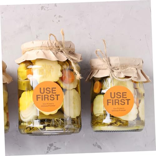 UTHCLO 2 Rollen Use First Aufkleber Vorratskontrolle Lebensmittelkennzeichnung Etiketten pro Selbstklebend für Restaurant Küche Lagerverwaltung von UTHCLO