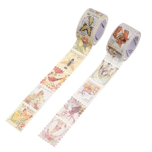 UTHCLO 2 Rollen Washi Tape DIY Dekoratives Klebeband für Notizbuch Sticker Scrapbooking Journaling für Bastler und Briefmarkensammler UTHCLO 2 Rollen Washi Tape DIY Dekoratives Klebeband für Notizbuch Sticker Scrapbooking Journaling für Bastler und Briefmarkensammler von UTHCLO