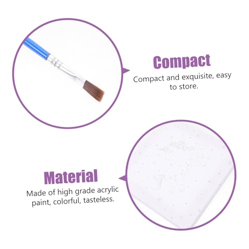 UTHCLO 2 Sätze DIY Acrylmalerei Unicorns Quadratisch Handbemalt Nummerierte Malvorlagen Bastelset für Jungen Mädchen Ölbild zum Selbermachen und Dekorieren von UTHCLO