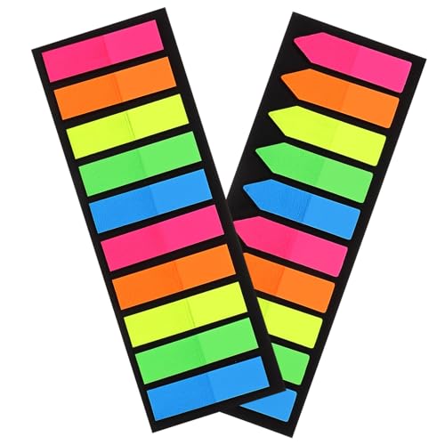 UTHCLO 2 Sätze Leuchtende Haftmarker für Bücher Selbstklebende Notiz tabs mit Spitzen Wiederverwendbare Seitenindex marker für Schule Büro Klassifikation Farben UTHCLO 2 Sätze Leuchtende Haftmarker für Bücher Selbstklebende Notiz tabs mit Spitzen Wiederverwendbare Seitenindex marker für Schule Büro Klassifikation Farben von UTHCLO