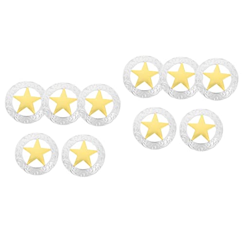 UTHCLO 2 Sätze Metall Knöpfe Sternform Handwerk Knöpfe Für Diy Taschen Robuste Und Langlebige Kleidung Und Accessoires 5 Stück * 2 von UTHCLO