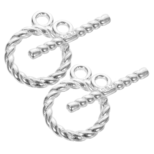 UTHCLO 2 Sätze Silber Toggle Verschlüsse für Armbänder Halsketten DIY Schmuckverbinder Schmuckverschluss Einfach zu Bedienen Robust Vielseitig für Bastelprojekte UTHCLO 2 Sätze Silber Toggle Verschlüsse für Armbänder Halsketten DIY Schmuckverbinder Schmuckverschluss Einfach zu Bedienen Robust Vielseitig für Bastelprojekte von UTHCLO