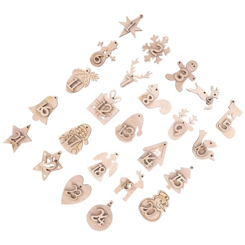 UTHCLO 2 Sätze Teiliges Holz Weihnachtskalender Anhänger mit Zahlen DIY Hängende Adventskalender Deko für Baum Tür Fenster Leichte Geschenkbeutel Weihnachtsdeko für Wohnzimmer Büro UTHCLO 2 Sätze Teiliges Holz Weihnachtskalender Anhänger mit Zahlen DIY Hängende Adventskalender Deko für Baum Tür Fenster Leichte Geschenkbeutel Weihnachtsdeko für Wohnzimmer Büro von UTHCLO