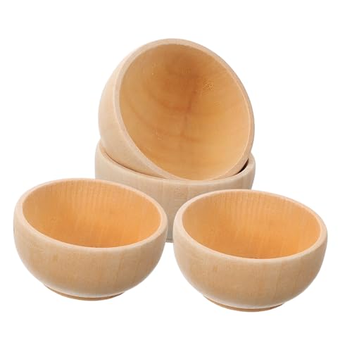 UTHCLO 2 Sätze Teiliges Set Unbehandelten Holzschalen Für Diy Holzspielzeug Zum Malen Und Gestalten Kreative Bastelideen Fantasie Und Geschicklichkeit 4 Stück * 2 UTHCLO 2 Sätze Teiliges Set Unbehandelten Holzschalen Für Diy Holzspielzeug Zum Malen Und Gestalten Kreative Bastelideen Fantasie Und Geschicklichkeit 4 Stück * 2 von UTHCLO