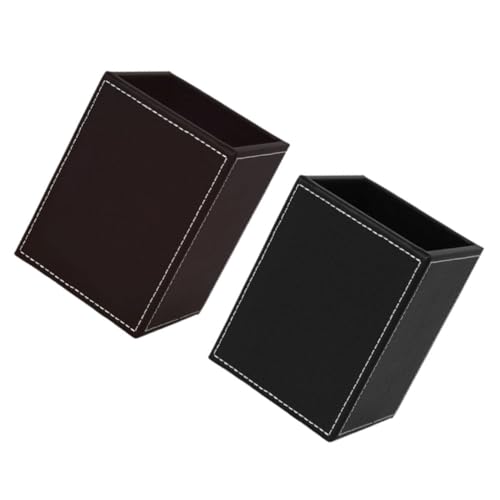 UTHCLO 2 Stück Aufbewahrungsbox für Stifte Stiftstand Behälter für Büroklammern Bleistifthalter BINDER -Clip -Halter Pinselhalter Tasse Etui Tischschreibwaren-Organizer Tischblume Vase Pu UTHCLO 2 Stück Aufbewahrungsbox für Stifte Stiftstand Behälter für Büroklammern Bleistifthalter BINDER -Clip -Halter Pinselhalter Tasse Etui Tischschreibwaren-Organizer Tischblume Vase Pu von UTHCLO