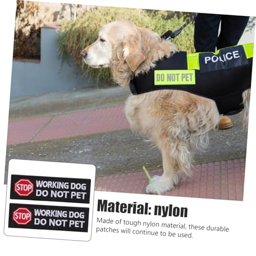 UTHCLO 2 Stück Bestickte Hundegeschirr Patches Do Not Pet Wiederverwendbar Weiches Tierfreundliches Material Einfache Anbringung für Service und Trainingshunde für Identifikation Am UTHCLO 2 Stück Bestickte Hundegeschirr Patches Do Not Pet Wiederverwendbar Weiches Tierfreundliches Material Einfache Anbringung für Service und Trainingshunde für Identifikation Am von UTHCLO