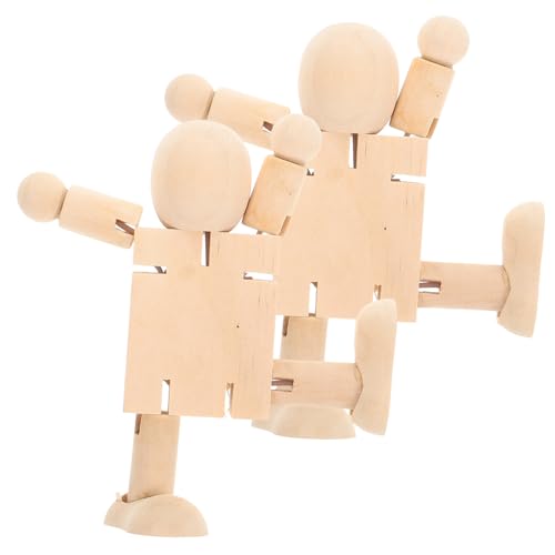 UTHCLO 2 Stück DIY Holzfiguren zum Bemalen Bewegliche Gelenk Puppen als Kreative Bastelsachen Natürliche Holzdekoration für Kinderzimmer und Zuhause Pädagogisches und Home Ornament UTHCLO 2 Stück DIY Holzfiguren zum Bemalen Bewegliche Gelenk Puppen als Kreative Bastelsachen Natürliche Holzdekoration für Kinderzimmer und Zuhause Pädagogisches und Home Ornament von UTHCLO