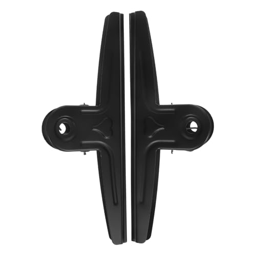 UTHCLO 2 Stück Extra Große Metallklammern Robuste Klemmbrett Clips aus Edelstahl Starke Papierklemmen für Große Zeichenbretter Vielseitig als Büro Küchenclips Geeignet Schwarz von UTHCLO