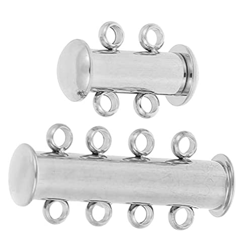 UTHCLO 2 Stück Halskette Verschluss Perlen für Schmuckhersteller Armband Verbindungsverschluss Reize verschlüsse für perlenarmbänder schmuckherstellung Magnetverschlussschichtung Silver UTHCLO 2 Stück Halskette Verschluss Perlen für Schmuckhersteller Armband Verbindungsverschluss Reize verschlüsse für perlenarmbänder schmuckherstellung Magnetverschlussschichtung Silver von UTHCLO