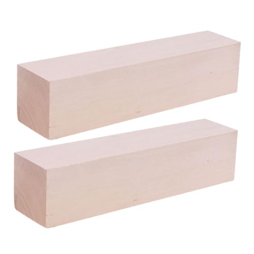 UTHCLO 2 Stück Lindenholz Schnitzblöcke Weich und Robuste Holzrohlinge für DIY Holzschnitzerei und Bastelprojekte für Anfänger und Profis UTHCLO 2 Stück Lindenholz Schnitzblöcke Weich und Robuste Holzrohlinge für DIY Holzschnitzerei und Bastelprojekte für Anfänger und Profis von UTHCLO