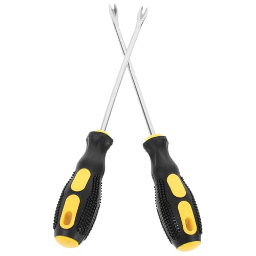 UTHCLO 2 Stück Nagelzieher Förmiger Gabel aus Gehärtetem Stahl Ergonomischer Griff Nagelentferner für Möbel Teppich Polster Vielseitiges Werkzeug für Handwerker und Heimwerker UTHCLO 2 Stück Nagelzieher Förmiger Gabel aus Gehärtetem Stahl Ergonomischer Griff Nagelentferner für Möbel Teppich Polster Vielseitiges Werkzeug für Handwerker und Heimwerker von UTHCLO