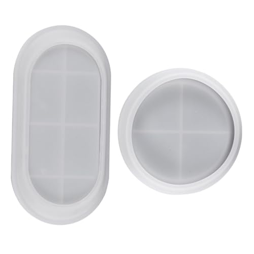 UTHCLO 2 Stück Silikonform Teiliges Rechteckig und Rund für DIY Tablett Gießform Langlebig und Sicher für Kunsthandwerk und Aufbewahrungsschalen Herstellung UTHCLO 2 Stück Silikonform Teiliges Rechteckig und Rund für DIY Tablett Gießform Langlebig und Sicher für Kunsthandwerk und Aufbewahrungsschalen Herstellung von UTHCLO