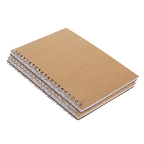 UTHCLO 2 Stück Spiral notizblock mit Kraftpapier umschlag Liniertes Planer notizbuch für Studenten und Büro Mehrzweck Tages Wochenagenda zur Effizienten Zeitplanung von UTHCLO