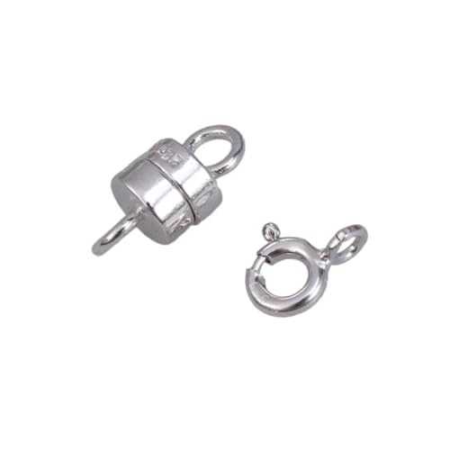 UTHCLO 2 Stück Sterling Silber Schmuckverschluss Magnetisch und Federring Vergoldet Starker Halteverschluss für DIY Halsketten Armbänder Fußkettchen Langlebiger Schmuckverbinder für UTHCLO 2 Stück Sterling Silber Schmuckverschluss Magnetisch und Federring Vergoldet Starker Halteverschluss für DIY Halsketten Armbänder Fußkettchen Langlebiger Schmuckverbinder für von UTHCLO