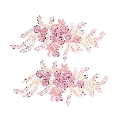 UTHCLO 2 Stück Stickerei-Pailletten-Spitzenapplikation gestickte Blumenapplikationen Blumengestickte Spitzenapplikation Blumenpaillettenpaillettenpatz Partykleid Stickerei Polyester Rosa UTHCLO 2 Stück Stickerei-Pailletten-Spitzenapplikation gestickte Blumenapplikationen Blumengestickte Spitzenapplikation Blumenpaillettenpaillettenpatz Partykleid Stickerei Polyester Rosa von UTHCLO
